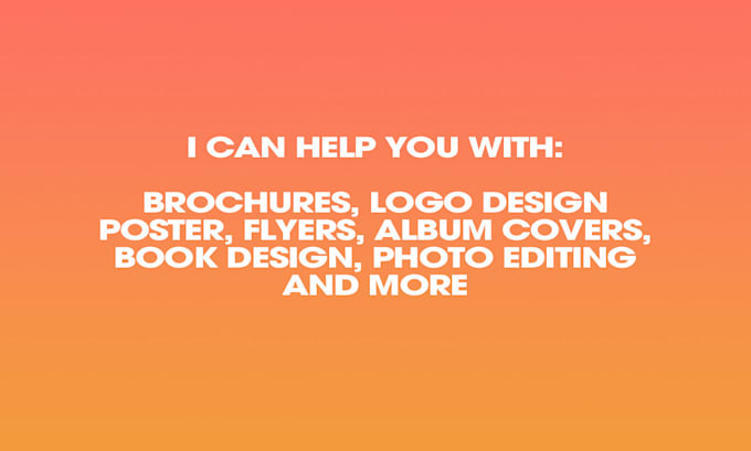 do any graphic design related work