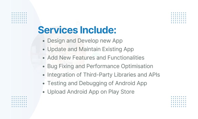 develop a custom native android mobile app as android app developer