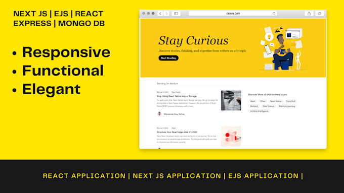 be a full stack developer to create a full stack application with ssr