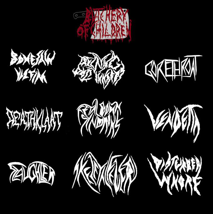 Design a classic death metal band logo by Madcartographer Fiverr