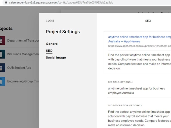 do monthly squarespace SEO or weebly and webflow on page optimization