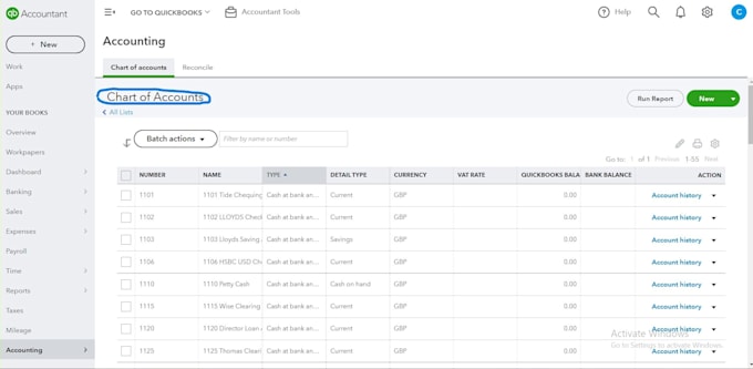 bookkeeping and accounting, reconcile, invoicing in quickbooks online xero