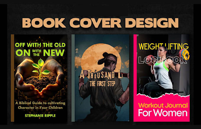 design a professional book and notebook cover for amazon kdp