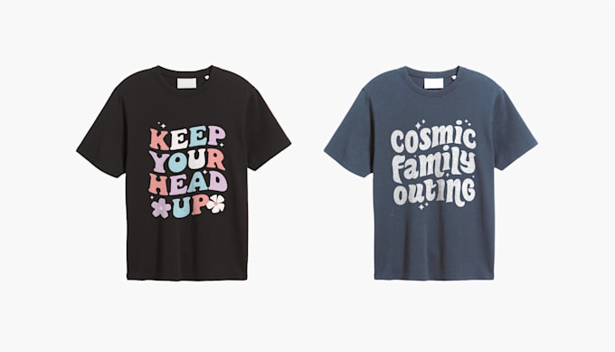 design custom typography t shirt and hoodie