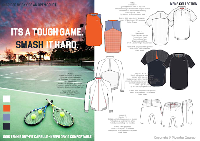 design activewear, fitness collection and tech pack