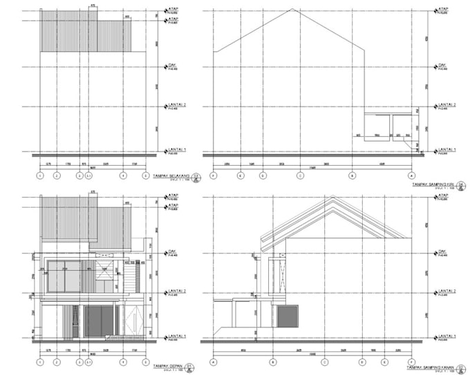draw architectural working drawings in autocad