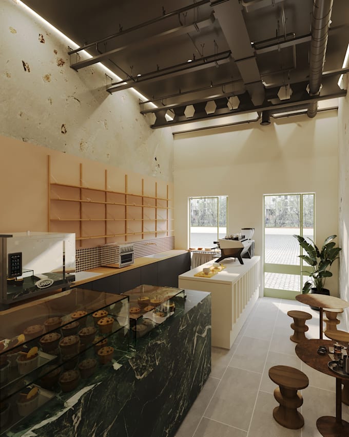 design and render modern 3d retail stores and shop interior