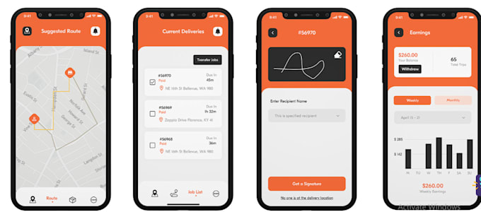 Develop courier delivery app, parcel delivery app, grocery app ...