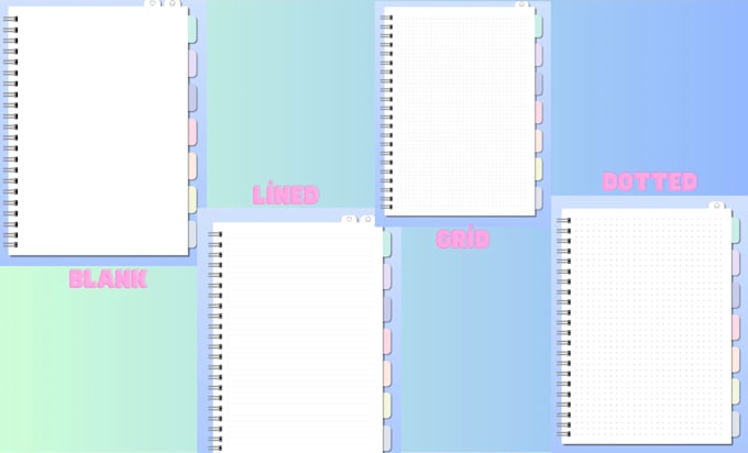 design hyperlinked digital notebook for personal or for your etsy shop