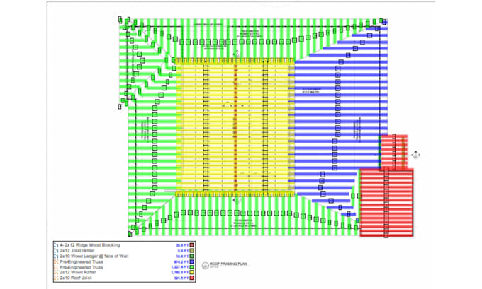 provide wood framing, lumber material takeoff and cost estimation