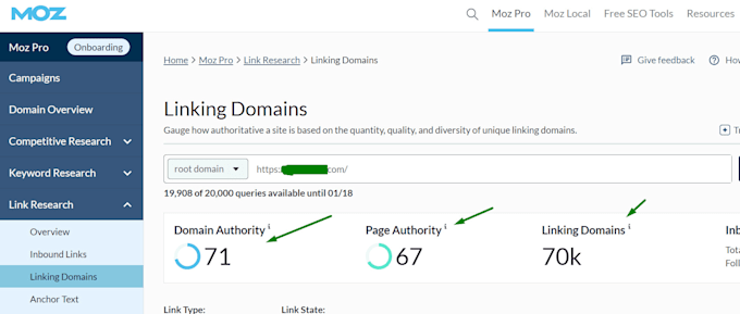 increase domain authority moz da 50,60 plus increase da pa