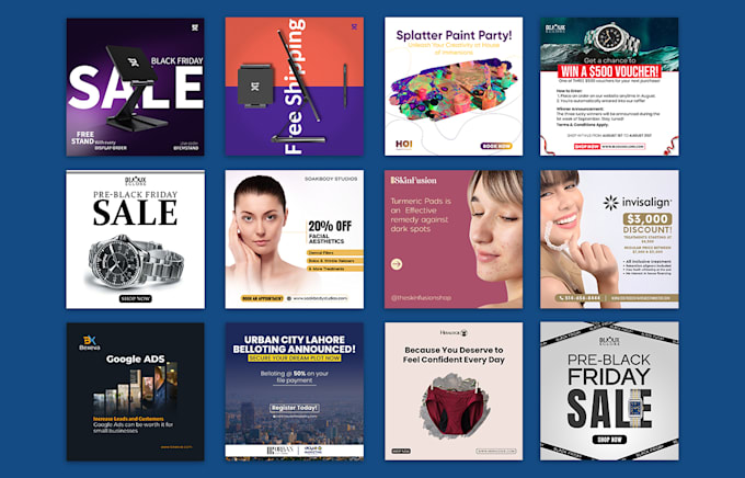 design creative facebook ads, instagram post