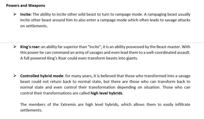 write captivating lore and character backstories