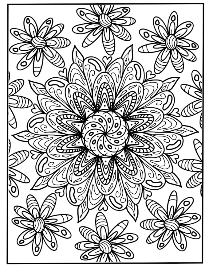 design mandala coloring pages and books