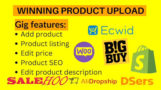 Edcwid Ebay Upload trending product to shopify ecwid woocommerce store via ...