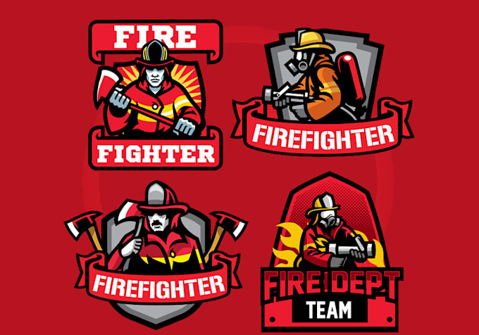 design unique and creative  firefighter logo