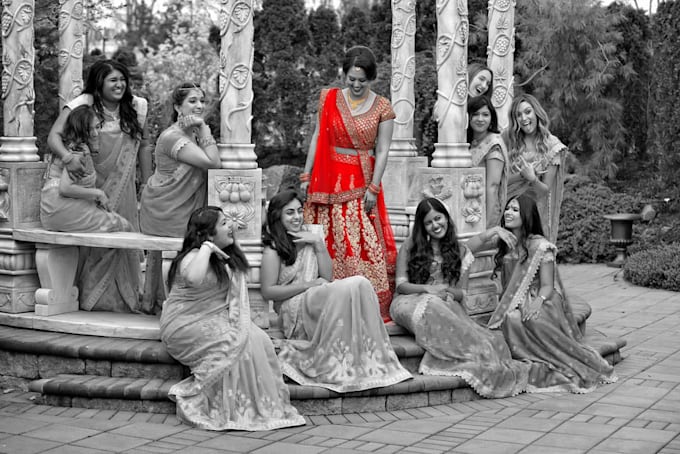 do high end wedding and bridal photo editing and compositing