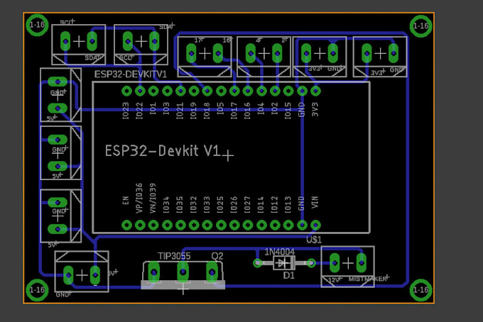 Make pcb design with eagle by Yohanwahyu | Fiverr