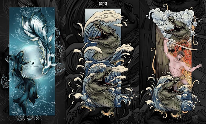create custom illustration for your t shirt and merchandise