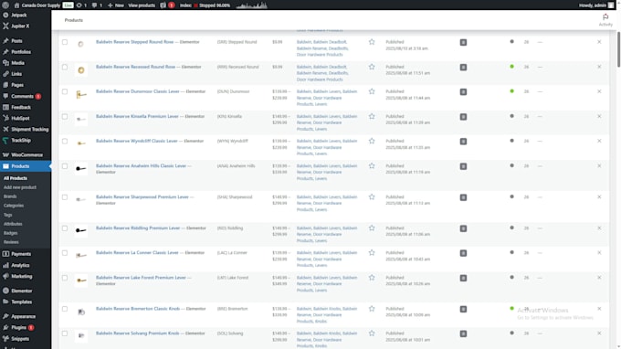 do wordpress product listing and woocommerce product upload