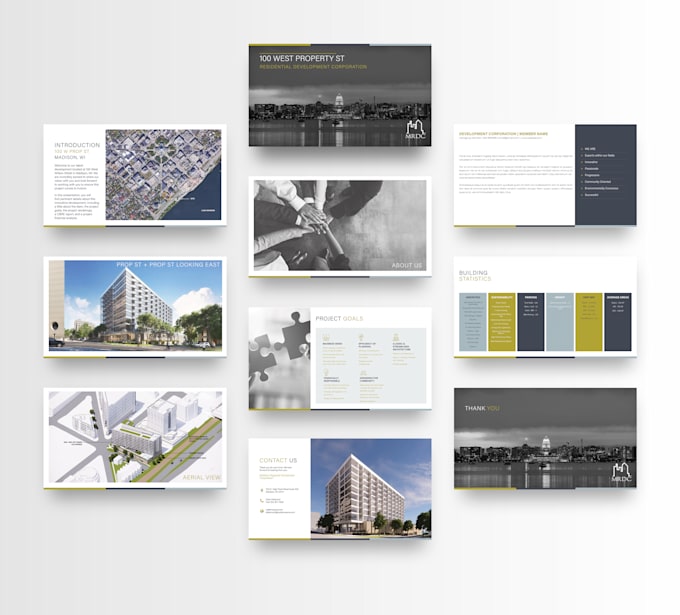 create a commercial real estate pitch deck offering