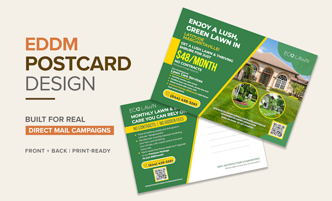 create postcard design, eddm postcard, and direct mail design