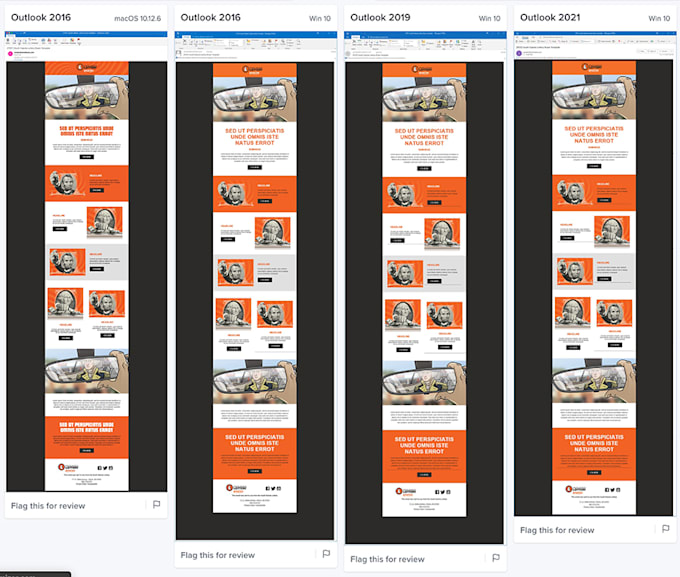 develop custom HTML email templates