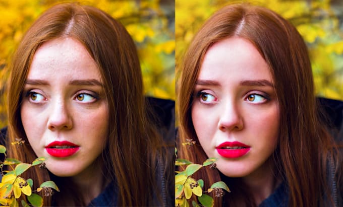 skin retouch and edit colour correction photos professionally