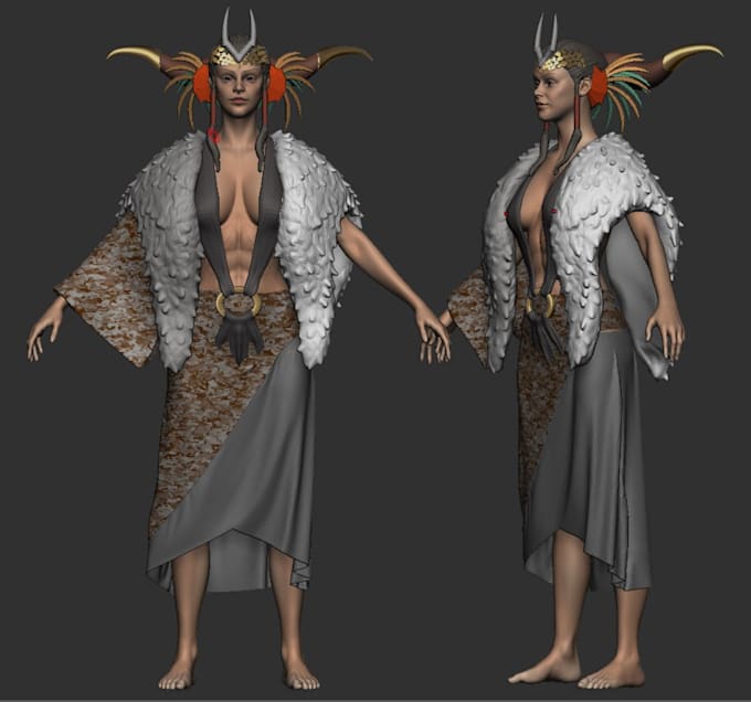 do 3d character modeling for animation,game and 3d print