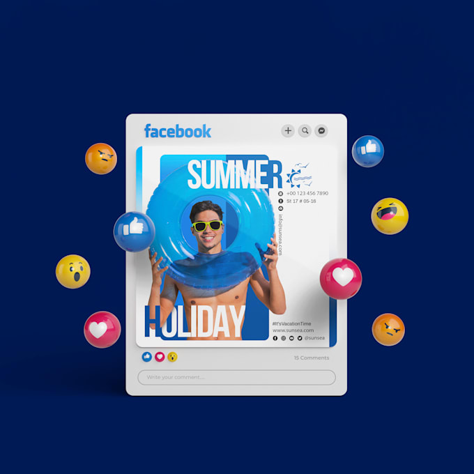 create eye catching social media design for your brand