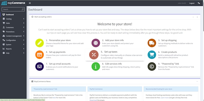 develop nopcommerce plugins, apis, and react frontends