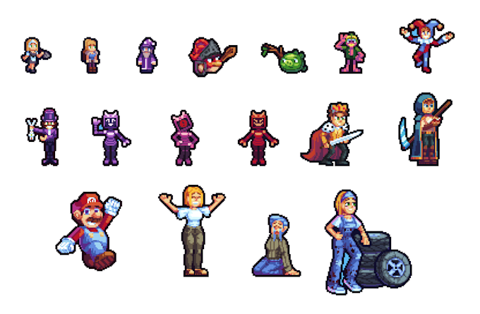 draw any pixel art sprite for you