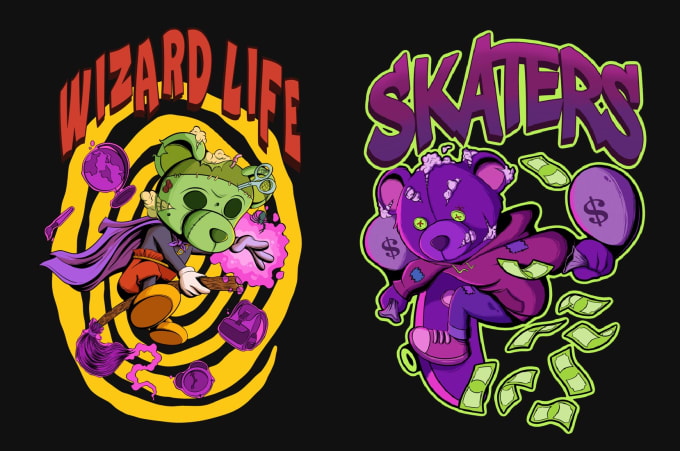 make streetwear clothing graphic tshirt design illustration
