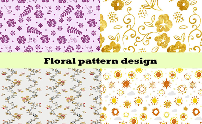 design unique seamless pattern, textile print, and packaging