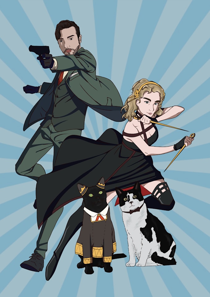 draw you as any anime custom character