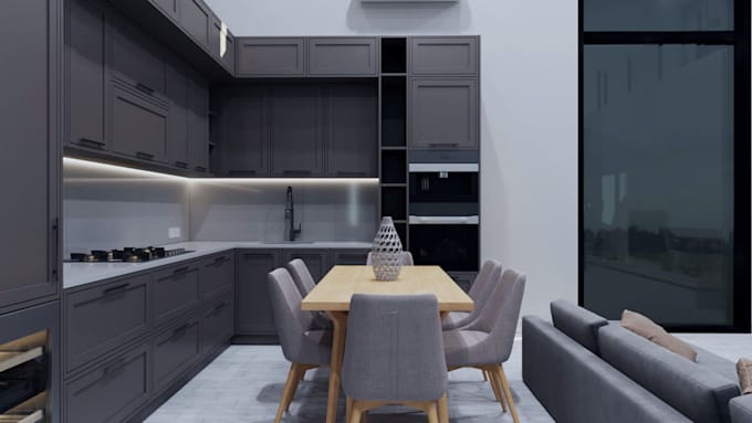 present interior designs with corono render