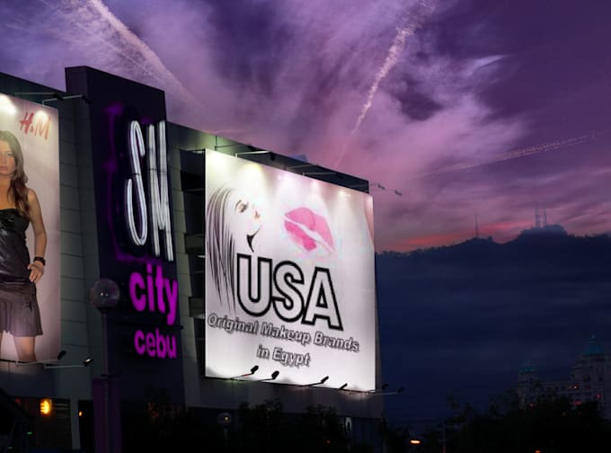 put your logo or photos into 150 amazing billboards