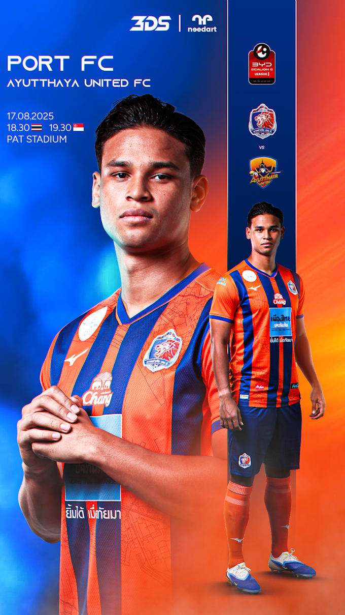 design professional matchday poster for your social media
