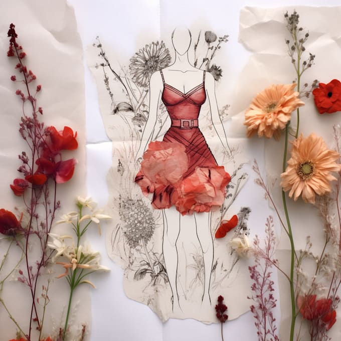 Draw fashion illustration or sketch design and collections by ...