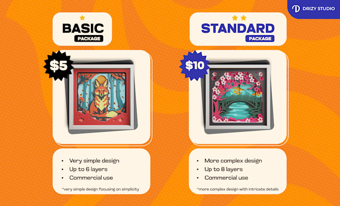 design a custom 3d layered svg shadow box for cricut