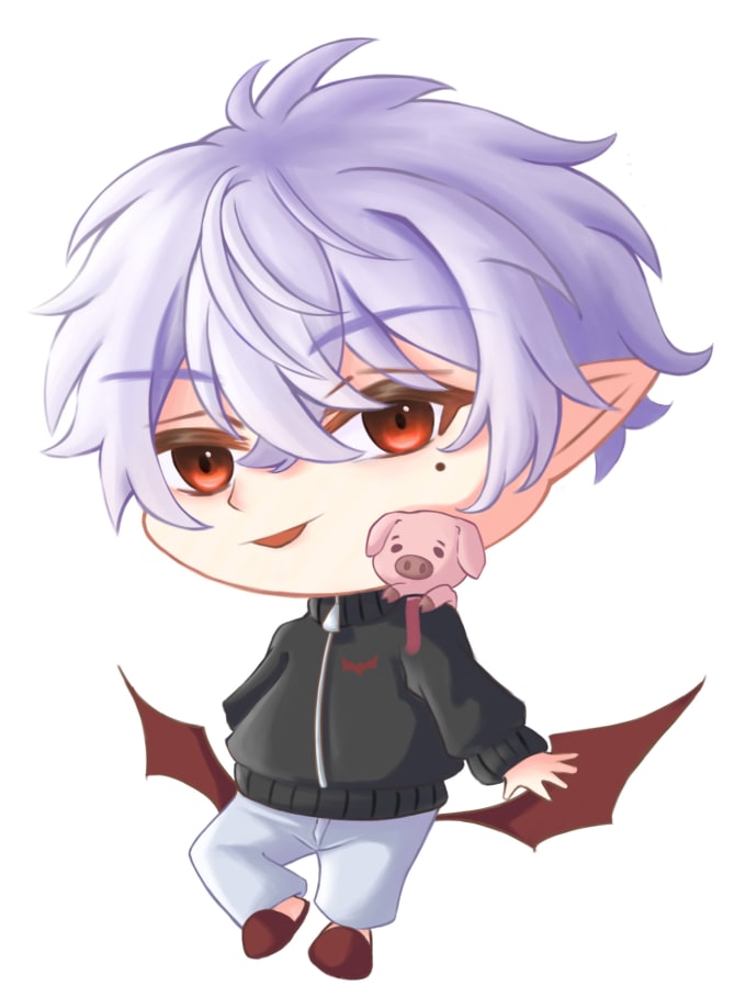 Draw cute chibis of your vtuber oshis and or characters by Viacookies ...
