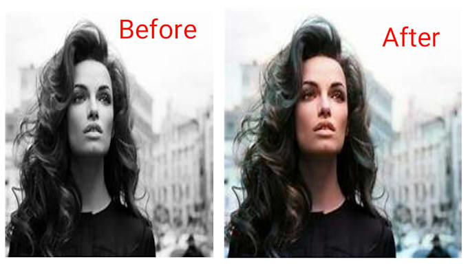 Coloring and restore your black and white photo manually by Saka_art ...