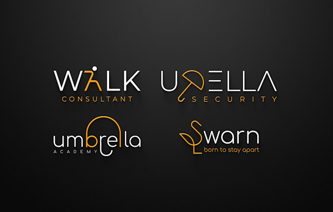 design custom geometric or minimalist line art logo