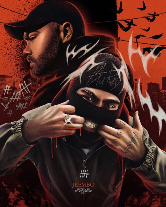 Create a music rap cover art album cover by Nasro04