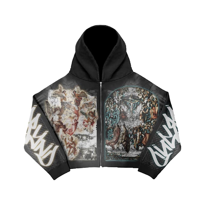 create dark art y2k grunge t shirt hoodie graphic design