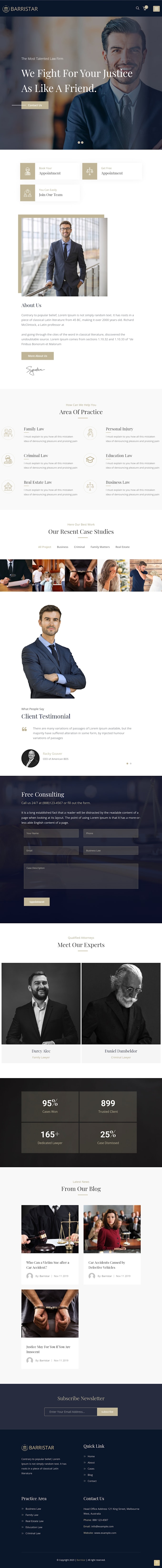 do attorney law consulting website design