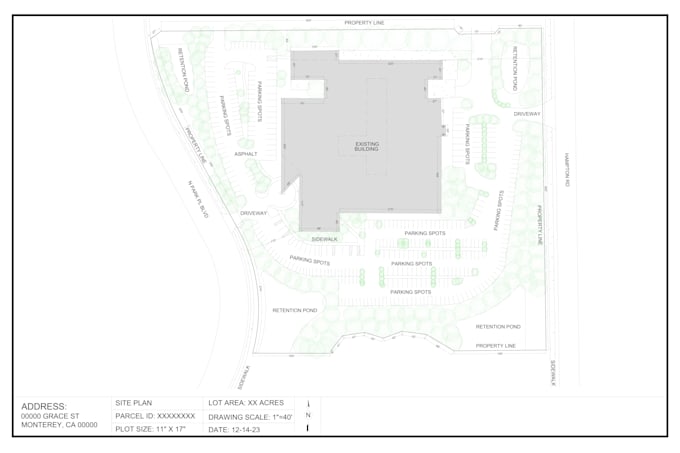draw a site plan in 24 hours