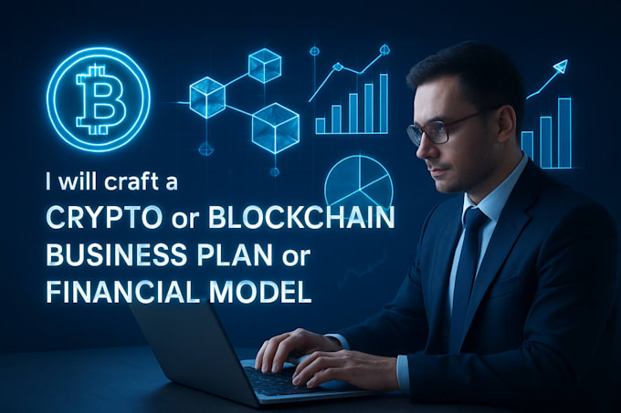 craft a crypto or block chain business plan or financial model