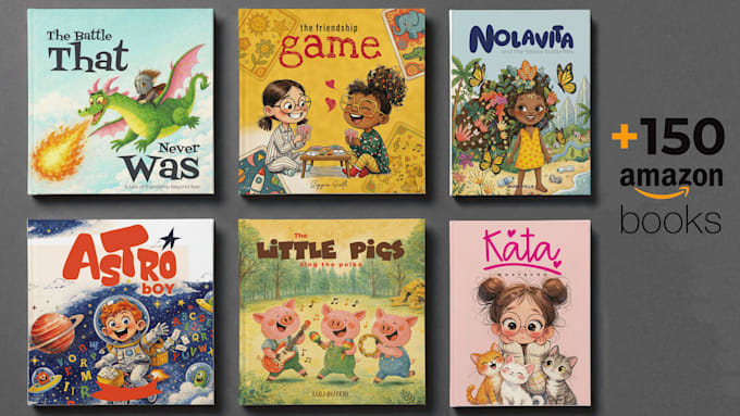design illustrated covers for kids books