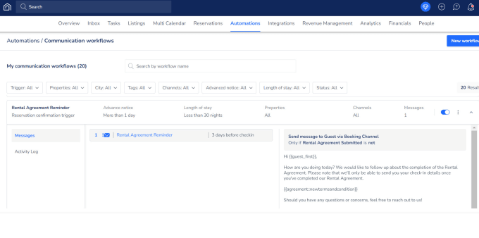 automate your messages in guesty or other pms